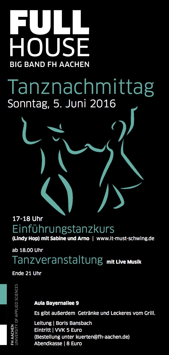 Tanztee mit der FH Aachen Big Band